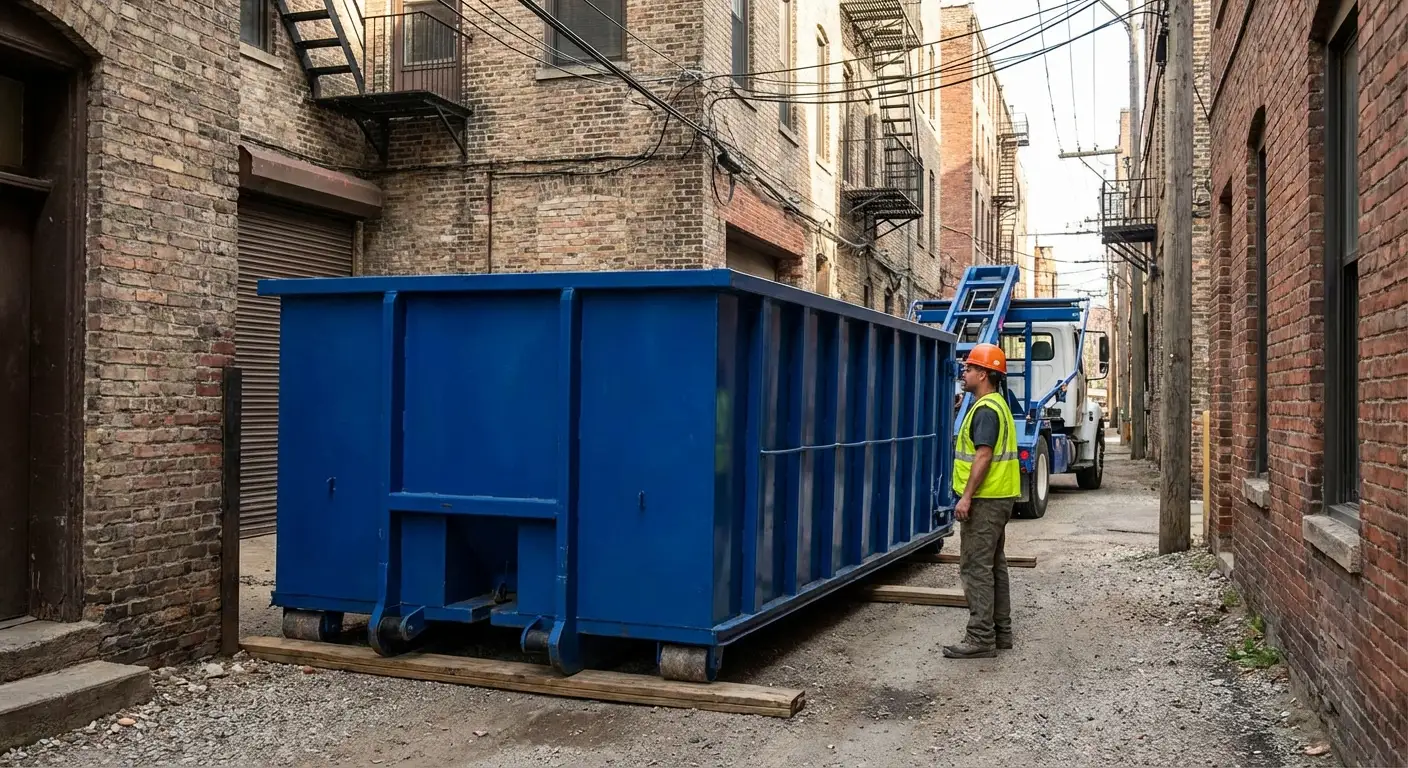 Narrow alley access challenges in San Mateo