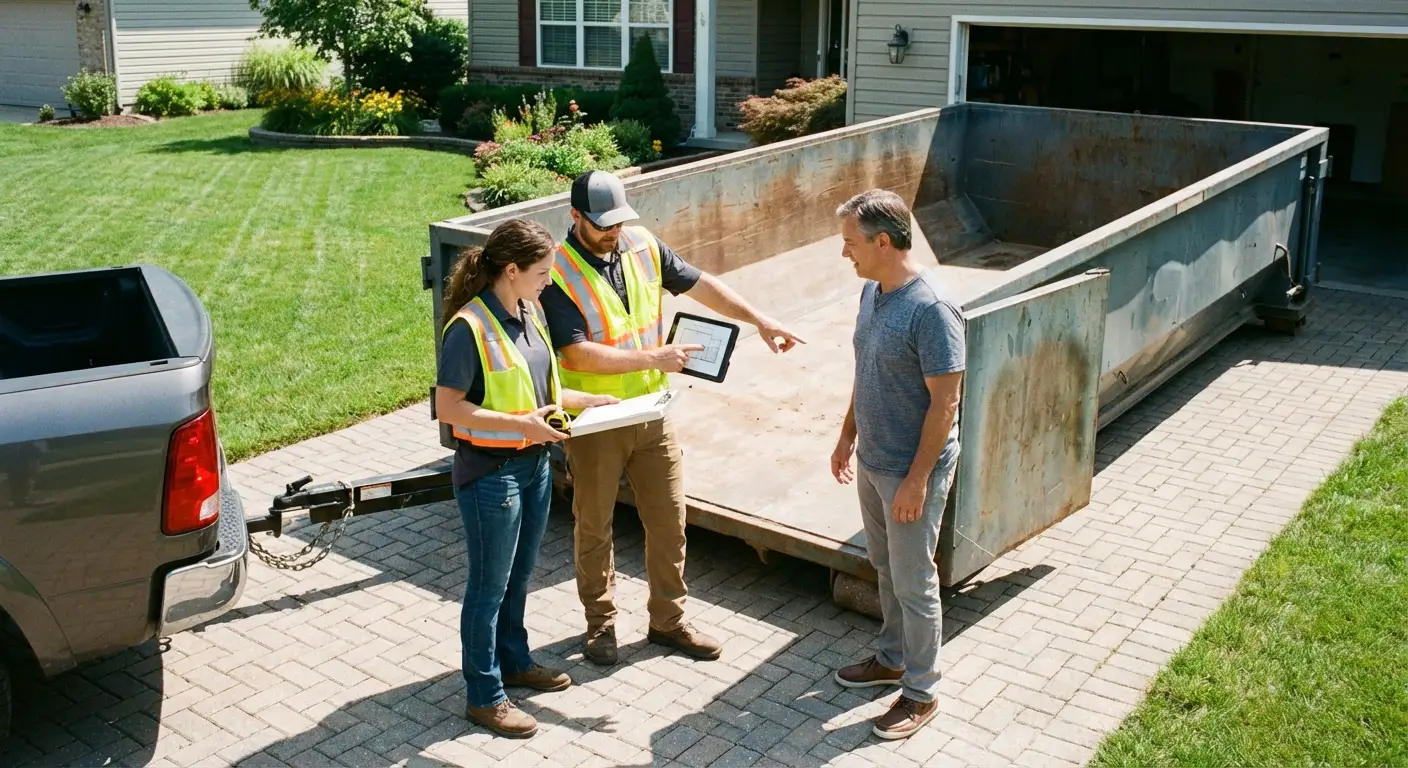 10 Yard Dumpster Rental Process in San Mateo, CA
