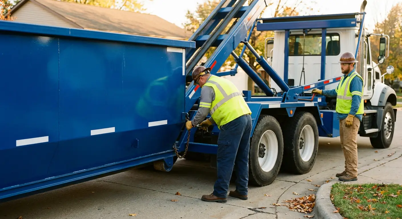 Dumpster delivery safety protocols in San Mateo, CA