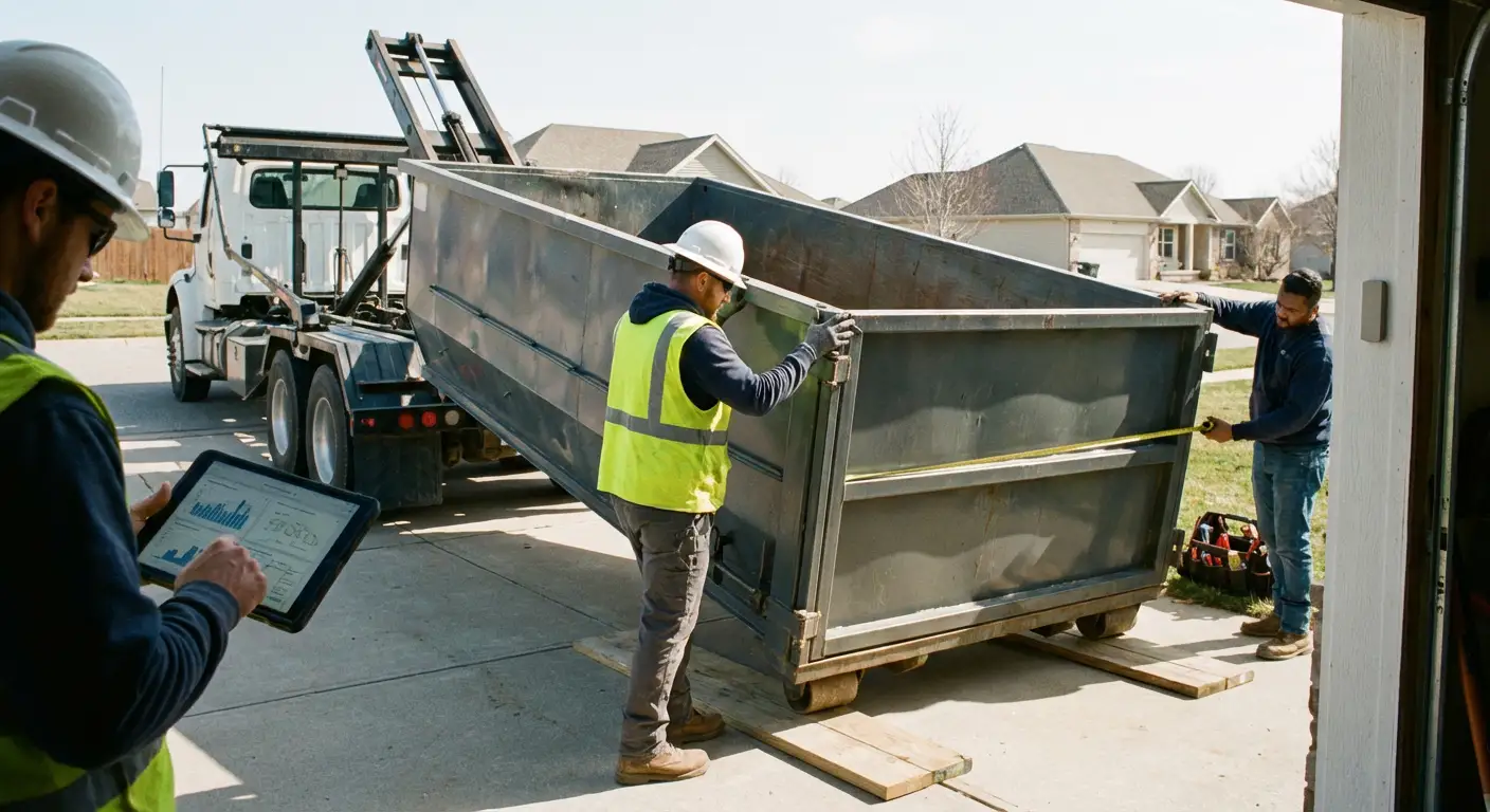 Roll-off dumpster dimensions and capacity guide in San Mateo, CA