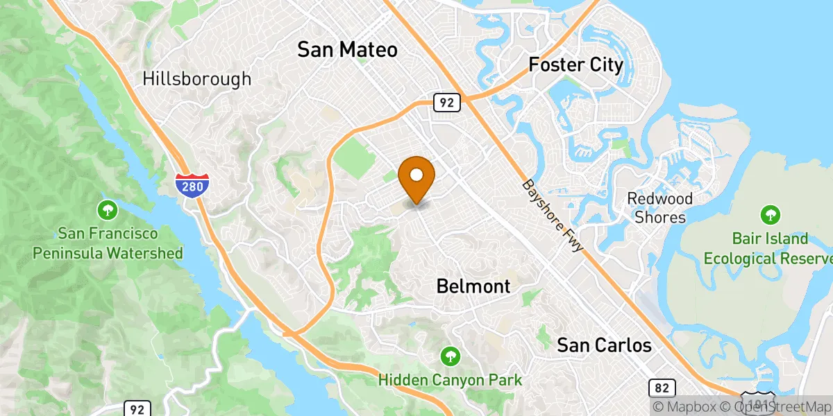  neighborhood map in San Mateo, CA