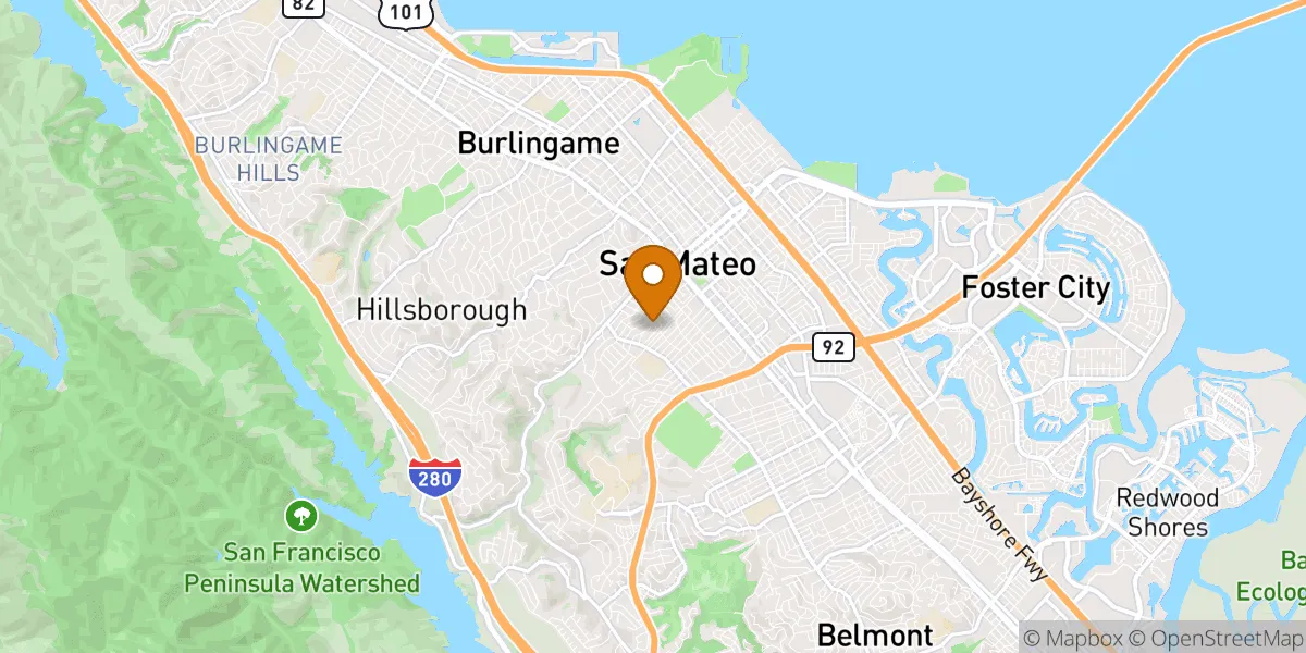  neighborhood map in San Mateo, CA