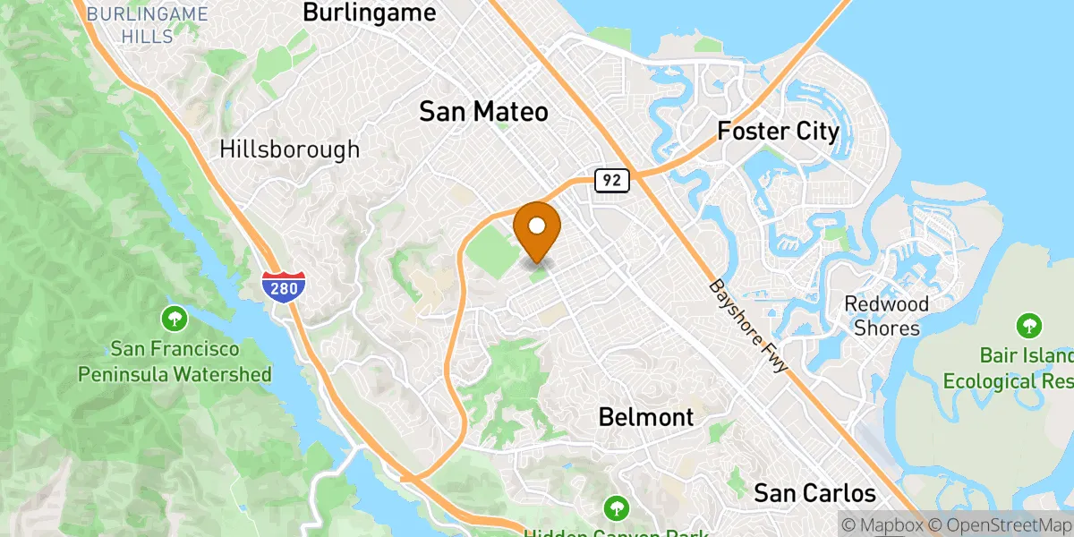  neighborhood map in San Mateo, CA